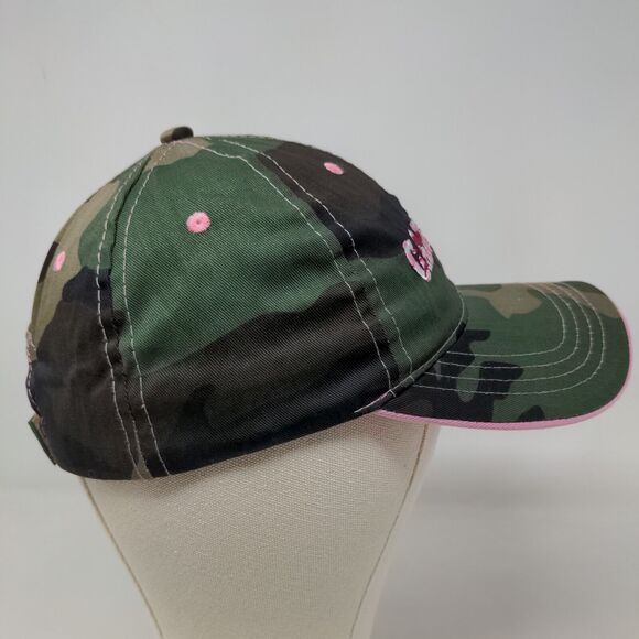 Paramount Outdoors Women's Strapback Hat Green Camo OSFA Camolicious Logo - Picture 5 of 10